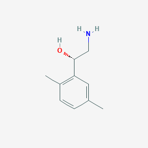 molecular formula C10H15NO B13293003 (1S)-2-amino-1-(2,5-dimethylphenyl)ethan-1-ol 