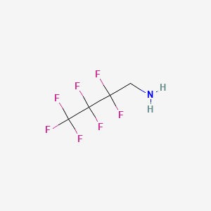 molecular formula C4H4F7N B1329306 2,2,3,3,4,4,4-Heptafluorobutylamine CAS No. 374-99-2
