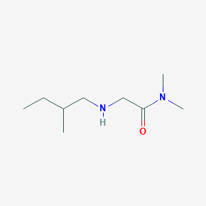 molecular formula C9H20N2O B13293061 N,N-Dimethyl-2-[(2-methylbutyl)amino]acetamide 