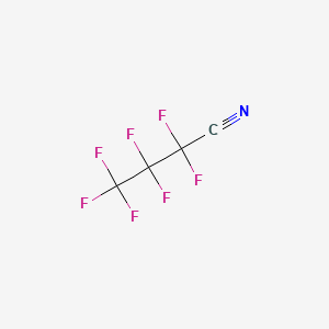 molecular formula C4F7N B1329307 七氟丁腈 CAS No. 375-00-8
