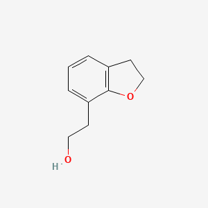molecular formula C10H12O2 B13293070 2-(2,3-Dihydro-1-benzofuran-7-yl)ethan-1-ol 