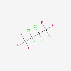 molecular formula C4Cl4F6 B1329310 Hexafluoro-2,2,3,3-tetrachlorobutane CAS No. 375-34-8