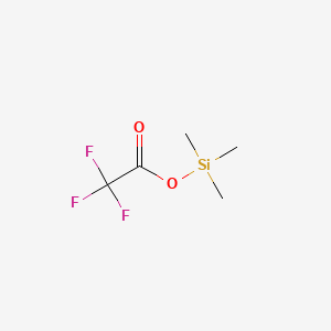 molecular formula C5H9F3O2Si B1329312 Trimethylsilyl trifluoroacetate CAS No. 400-53-3