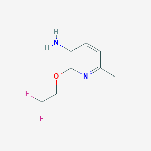 molecular formula C8H10F2N2O B13293138 2-(2,2-Difluoroethoxy)-6-methylpyridin-3-amine 
