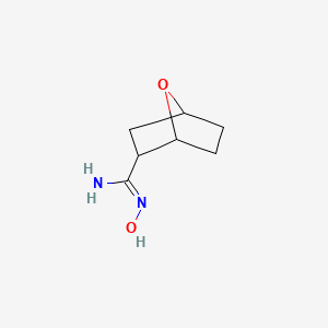 molecular formula C7H12N2O2 B13293172 N'-hydroxy-7-oxabicyclo[2.2.1]heptane-2-carboximidamide 