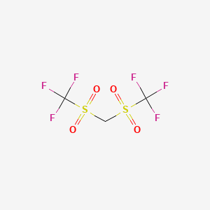 molecular formula C3H2F6O4S2 B1329319 Bis(trifluoromethylsulphonyl)methane CAS No. 428-76-2