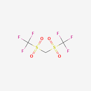 molecular formula C3H2F6O4S2 B1329319 Bis(trifluoromethanesulfonyl)methane CAS No. 428-76-2