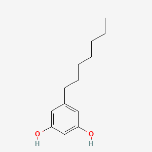 molecular formula C13H20O2 B1329325 5-庚基间苯二酚 CAS No. 500-67-4