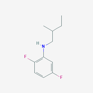 molecular formula C11H15F2N B13293253 2,5-difluoro-N-(2-methylbutyl)aniline 