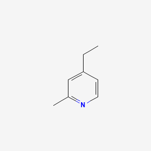 molecular formula C8H11N B1329328 吡啶，4-乙基-2-甲基- CAS No. 536-88-9