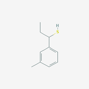 molecular formula C10H14S B13293305 1-(3-Methylphenyl)propane-1-thiol 