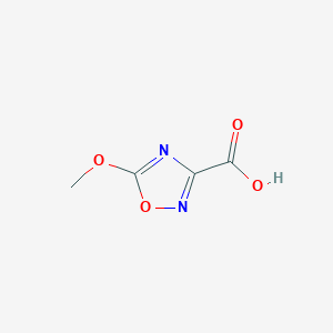 molecular formula C4H4N2O4 B13293310 5-Methoxy-1,2,4-oxadiazole-3-carboxylic acid 