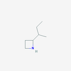 molecular formula C7H15N B13293314 2-(Butan-2-yl)azetidine 