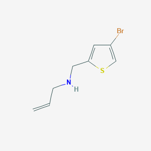 molecular formula C8H10BrNS B13293341 [(4-Bromothiophen-2-yl)methyl](prop-2-en-1-yl)amine 