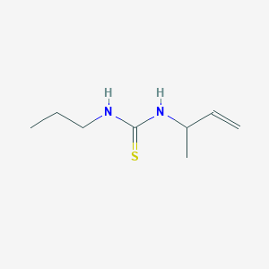 molecular formula C8H16N2S B13293349 3-(But-3-en-2-yl)-1-propylthiourea 