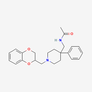 molecular formula C23H28N2O3 B1329335 Acoxatrine CAS No. 748-44-7