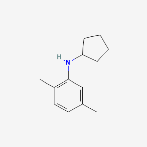molecular formula C13H19N B13293384 N-cyclopentyl-2,5-dimethylaniline 