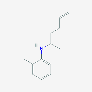 molecular formula C13H19N B13293473 N-(Hex-5-en-2-yl)-2-methylaniline 