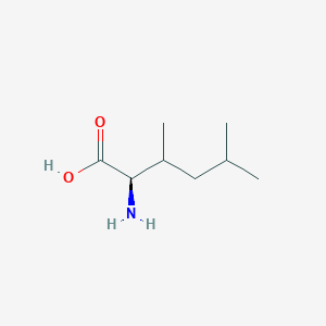 molecular formula C8H17NO2 B13293476 (2R)-2-Amino-3,5-dimethylhexanoic acid 