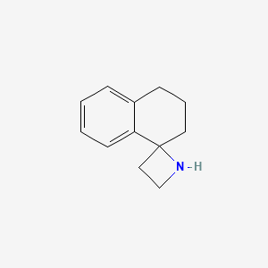 molecular formula C12H15N B13293488 3',4'-dihydro-2'H-spiro[azetidine-2,1'-naphthalene] 