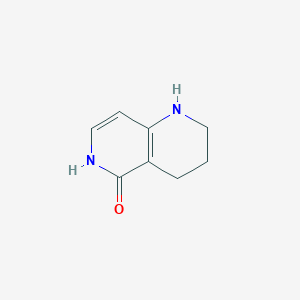 molecular formula C8H10N2O B132935 1,2,3,4-Tetrahydro-1,6-naphthyridin-5-OL CAS No. 155057-98-0