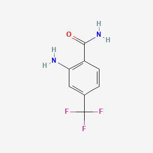 molecular formula C8H7F3N2O B1329353 2-氨基-4-(三氟甲基)苯甲酰胺 CAS No. 713-41-7