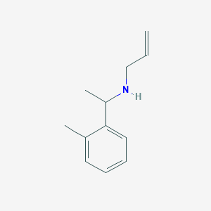 molecular formula C12H17N B13293576 [1-(2-Methylphenyl)ethyl](prop-2-EN-1-YL)amine 