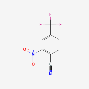 molecular formula C8H3F3N2O2 B1329358 2-Nitro-4-(trifluoromethyl)benzonitrile CAS No. 778-94-9