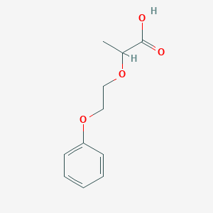 molecular formula C11H14O4 B13293620 2-(2-Phenoxyethoxy)propanoic acid 