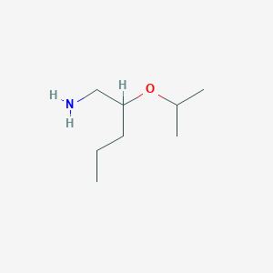 molecular formula C8H19NO B13293650 2-(Propan-2-yloxy)pentan-1-amine 