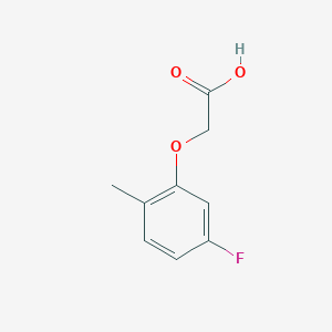 molecular formula C9H9FO3 B13293657 2-(5-Fluoro-2-methylphenoxy)acetic acid 