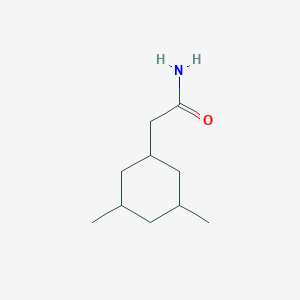 molecular formula C10H19NO B13293667 2-(3,5-Dimethylcyclohexyl)acetamide 