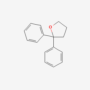 molecular formula C16H16O B1329368 2,2-Diphenyltetrahydrofuran CAS No. 887-15-0