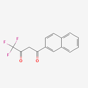 molecular formula C14H9F3O2 B1329369 4,4,4-Trifluoro-1-(2-naphthyl)-1,3-butanedione CAS No. 893-33-4