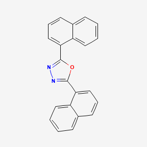 molecular formula C22H14N2O B1329370 2,5-Di(1-naphthyl)-1,3,4-oxadiazole CAS No. 905-62-4