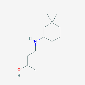 molecular formula C12H25NO B13293738 4-[(3,3-Dimethylcyclohexyl)amino]butan-2-ol 