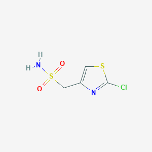 molecular formula C4H5ClN2O2S2 B13293741 (2-Chloro-1,3-thiazol-4-yl)methanesulfonamide 