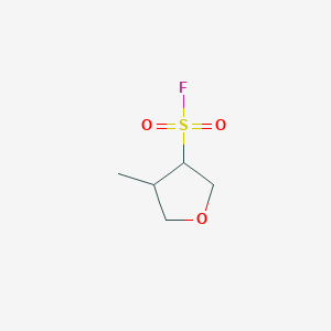 molecular formula C5H9FO3S B13293761 4-Methyloxolane-3-sulfonyl fluoride 