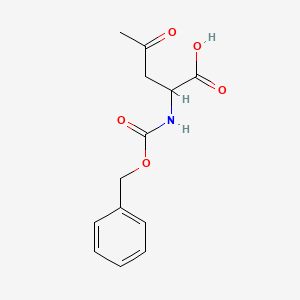 molecular formula C13H15NO5 B13293791 -(BenzyloxycarbonylaMino)-4-oxopentanoic acid 