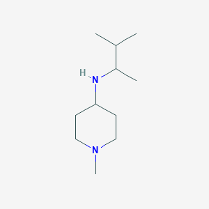 molecular formula C11H24N2 B13293794 1-methyl-N-(3-methylbutan-2-yl)piperidin-4-amine 