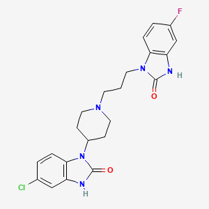 molecular formula C22H23ClFN5O2 B1329384 Flumeridone CAS No. 75444-64-3