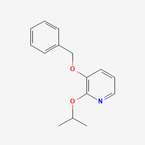 molecular formula C15H17NO2 B13293869 3-(Benzyloxy)-2-(propan-2-yloxy)pyridine 