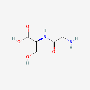 molecular formula C5H10N2O4 B1329388 Glycyl-L-serine CAS No. 7361-43-5