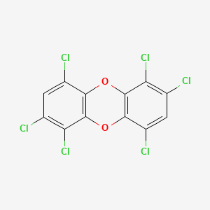 molecular formula C12H2Cl6O2 B1329395 1,2,4,6,7,9-Hexachlorodibenzo-P-dioxin CAS No. 39227-62-8