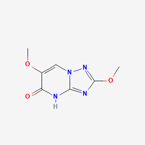 molecular formula C7H8N4O3 B13293973 2,6-Dimethoxy-4H,5H-[1,2,4]triazolo[1,5-a]pyrimidin-5-one 