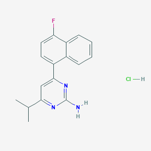 molecular formula C17H17ClFN3 B132940 RS-127445 hydrochloride CAS No. 199864-86-3