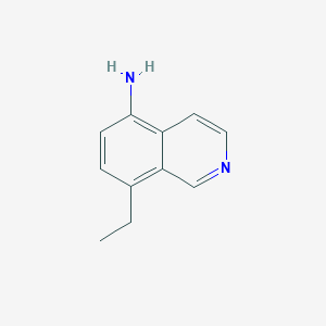 molecular formula C11H12N2 B13294000 8-Ethylisoquinolin-5-amine 