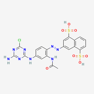 molecular formula C21H17ClN8O7S2 B1329402 Reactive yellow 3 CAS No. 6539-67-9