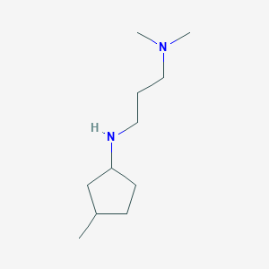 molecular formula C11H24N2 B13294033 Dimethyl({3-[(3-methylcyclopentyl)amino]propyl})amine 