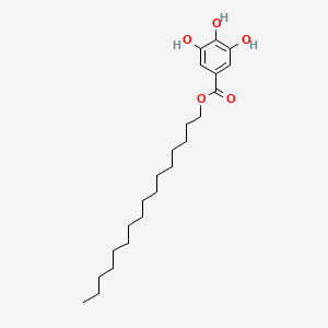 molecular formula C23H38O5 B1329405 Hexadecyl 3,4,5-trihydroxybenzoate CAS No. 5026-65-3